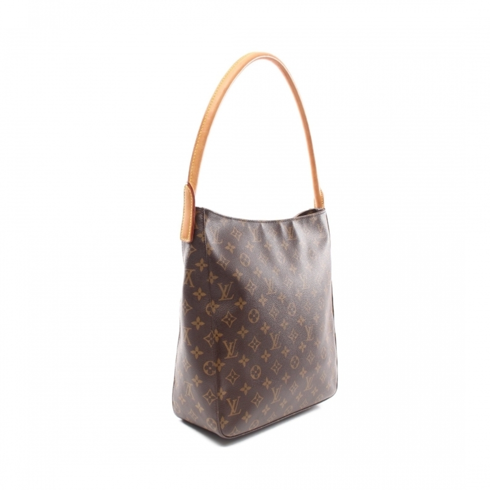 Louis Vuitton Looping GM Monogram Shoulder Bag Brown